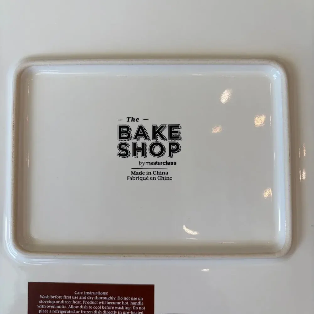 The Bakeshop Large Ceramic Turkey Baker 15.5in Thanksgiving Casserole Dish NEW